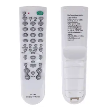 

Portable Super Version Universal TV Remote Control Replacement TV Remote Control Unit White For All Most All TV Television