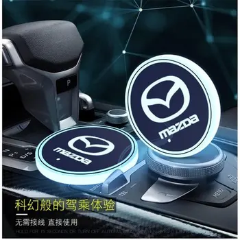

1Pcs Car 7 Color Led USB Cup Light Luminous Coaster Car LED Coaster For Mazdas CX-5 CX 5 CX5 2013 2015 2017 2018 2019 2020