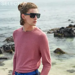 Выбранный мужской новый хлопковый свитер с длинными рукавами и круглым вырезом S | 419324519