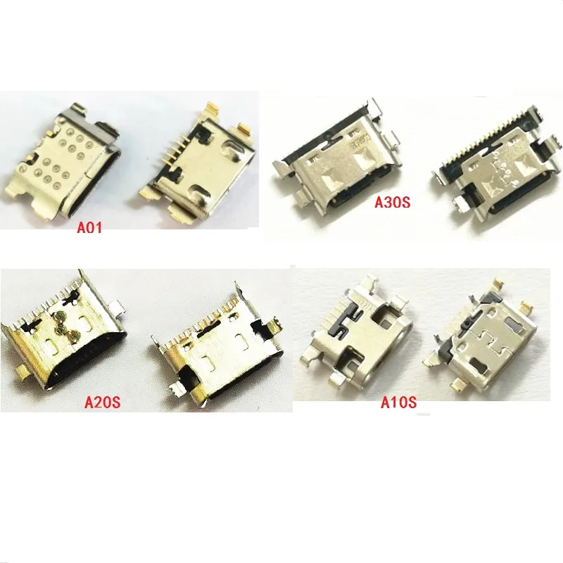 10 шт. разъем Micro USB для Samsung Galaxy A01 A015 A015F/DS A10S A20S A30S | Мобильные телефоны и аксессуары