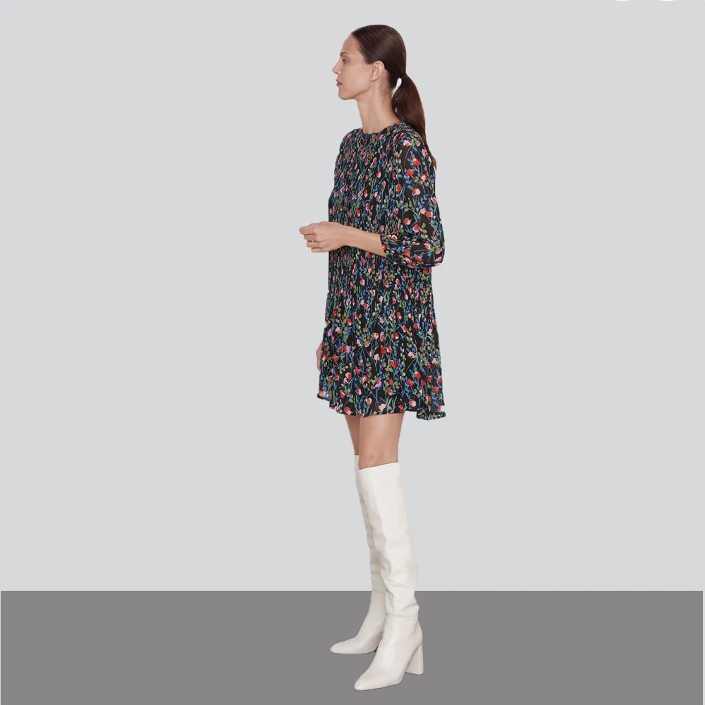 Ladyfirsy Ранняя осень шифоновые платья ZA для женщин богемные 2019 новые женские тонкие