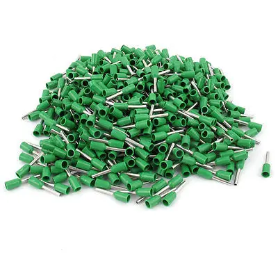 

500 Pcs Wire Crimp Connector Terminal Insulated Ferrule Green E7508 20AWG