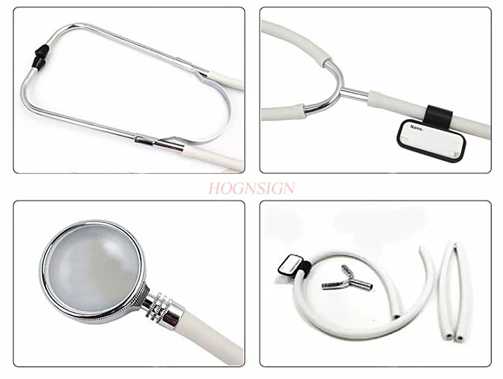 stethoscope cardiology all copper listening head home examination instrument stethoscope earpiece single multi-function