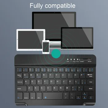 

Vococal Mini Keyboard Ultra-Slim Portable Bluetooth Wireless Desktop Keypad Key Board for iPad Android iOS Windows Laptop Tablet