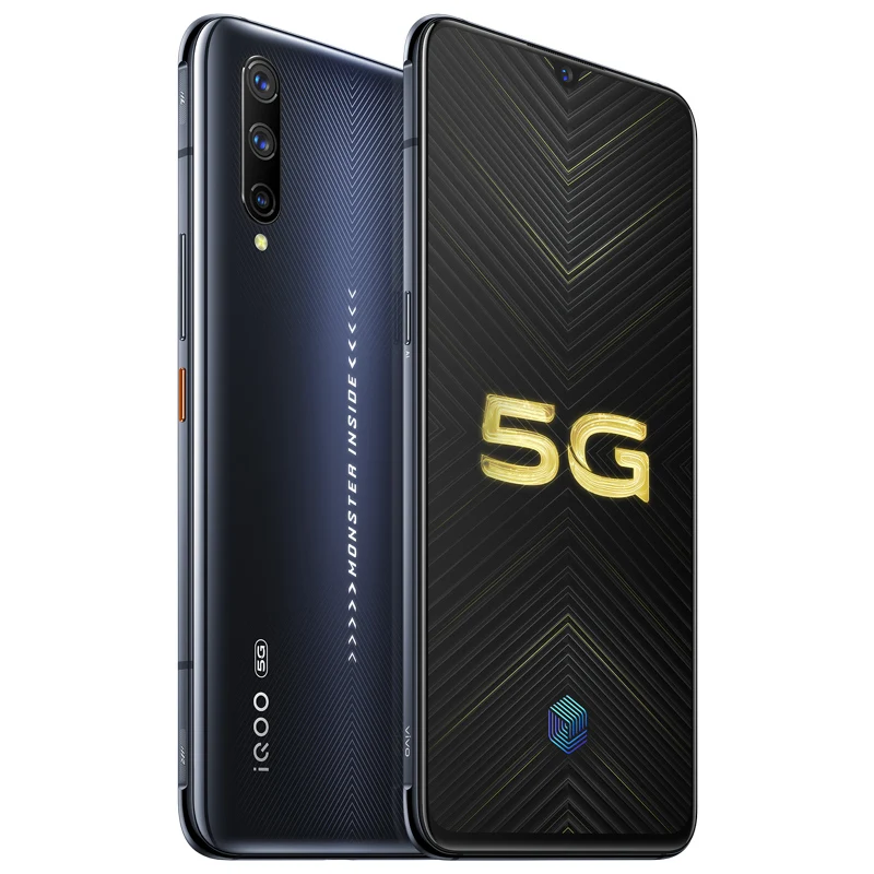 Vivo iQOO Pro 5G Snapdragon 855Plus Восьмиядерный мобильный 4500 мАч большой аккумулятор 48MP+ 12MP камеры 5G сеть 6,41 ''NFC Смартфон