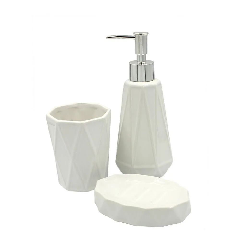 Bathroom Accessories Sets BATH PLUS #106 W-CE1609A-SET3 Set of table accessories FOR bath LATTE SET3 Home Garden Household Merchandises Products |