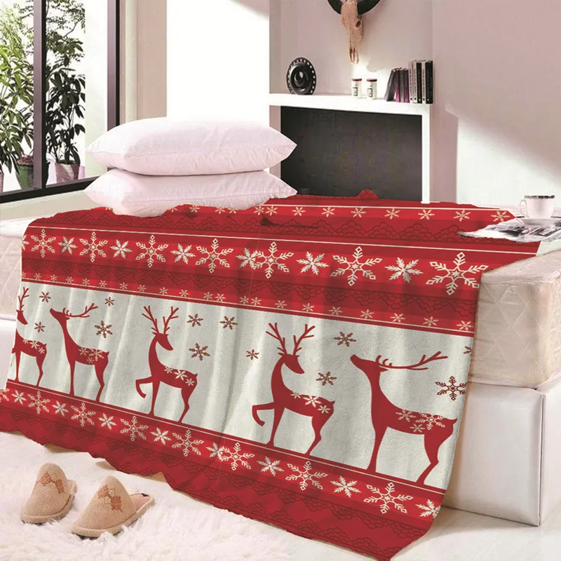 07 Merry Christmas ThinThrow одеяло с принтом оленя для детей, взрослых одеяло для кушеток одеяло простыни, покрывало, Прямая поставка - Цвет: 07
