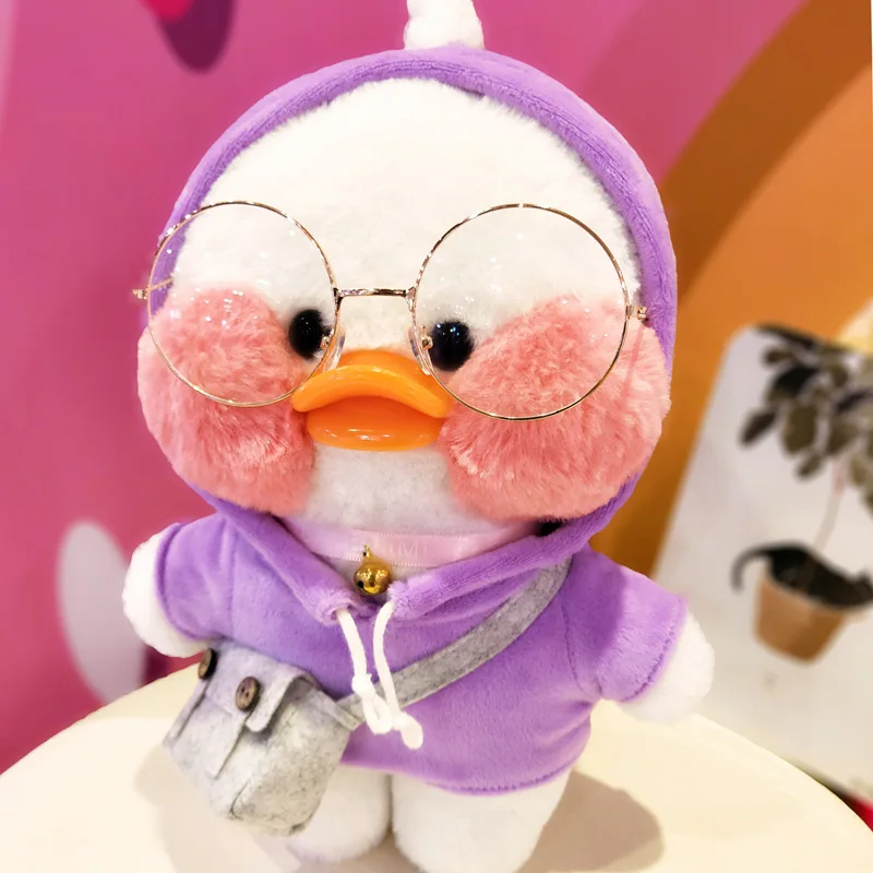 Purple Boxi Kawaii плюшевая утка кукла игрушки Новые 30 см милые пушистые мягкие чучела кукла подарок на день рождения игрушки для детей девочек женщин - Цвет: Purple
