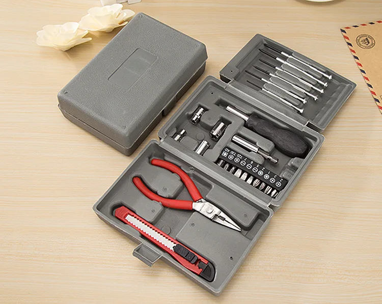 

24pc tool set household multifunctional hardware tool box gift combination tool box