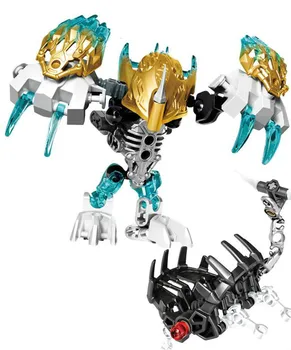 

XSZ 609-6 Biochemical Warrior Bionicle Melum Creature of Ice Bricks Children's gift toyCompatible with Bionicle