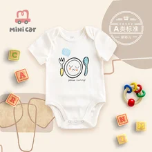 

Baby's triangle Romper baby one piece suit fart suit summer short sleeve outwear