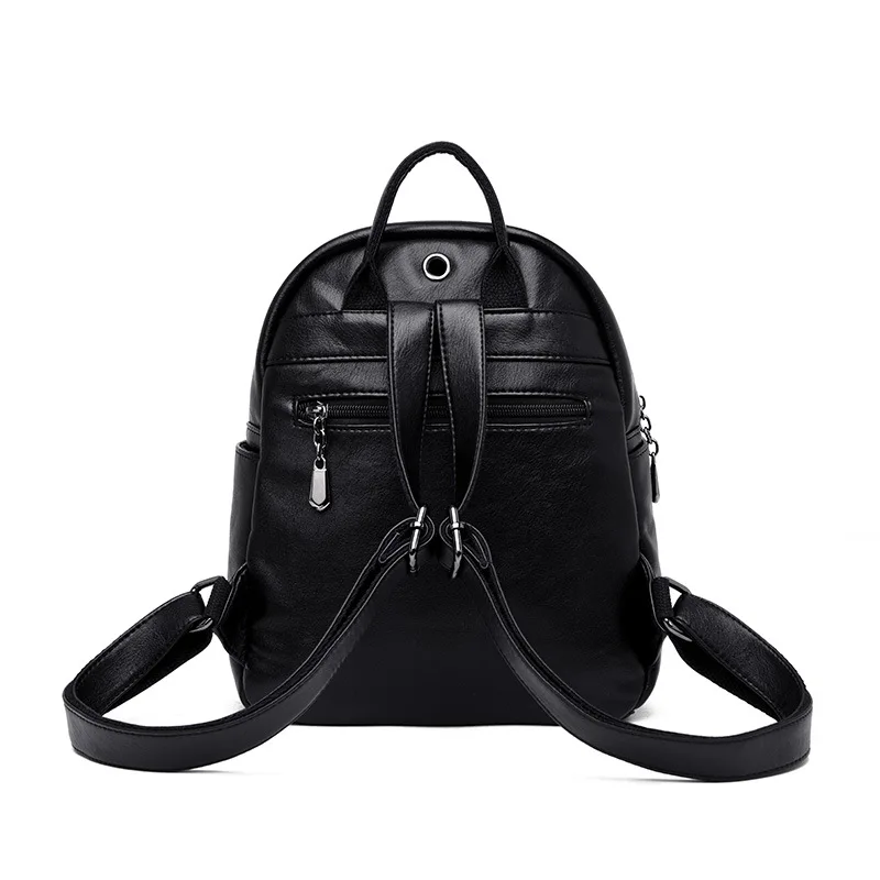 Ladies' shoulder bags, leather, fashion, sheepskin, tassel, leisure, student backpacks, simple hundred bags, Solid Softback