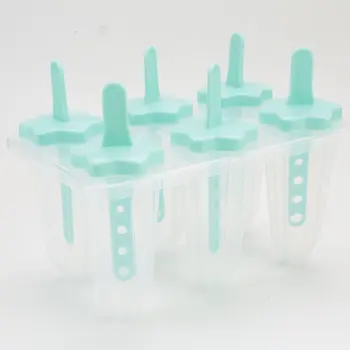 

Plastic Material 6 Integral Ice Cream Mould Ice Box Summer Diy Household Durable Convenient Translucent