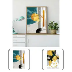 Peinture à l'huile abstraite de luxe, décoration légère pour chambre à coucher 