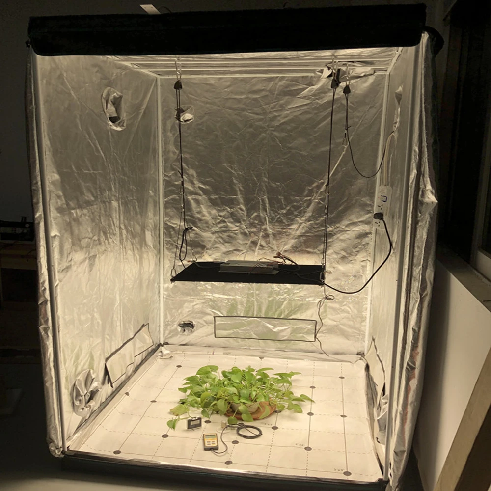 GROWBOX LED600D 2 in 1 Plant Grow Tent Growing Tent For Indoor Grow Light Accessories Hydroponic Mylar Ratchet Hangers
