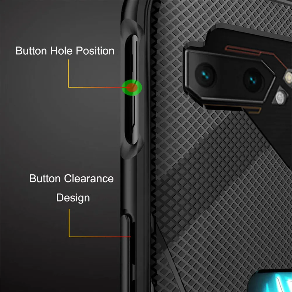 Ультратонкий матовый защитный чехол для Asus ROG Phone2 ZS660KL, противоударный чехол для игрового телефона ROG Phone II 2
