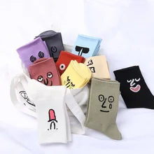 Хлопчатобумажные забавные носки милые выразительные носки-башмачки унисекс женские и мужские носки с героями мультфильмов Новинка