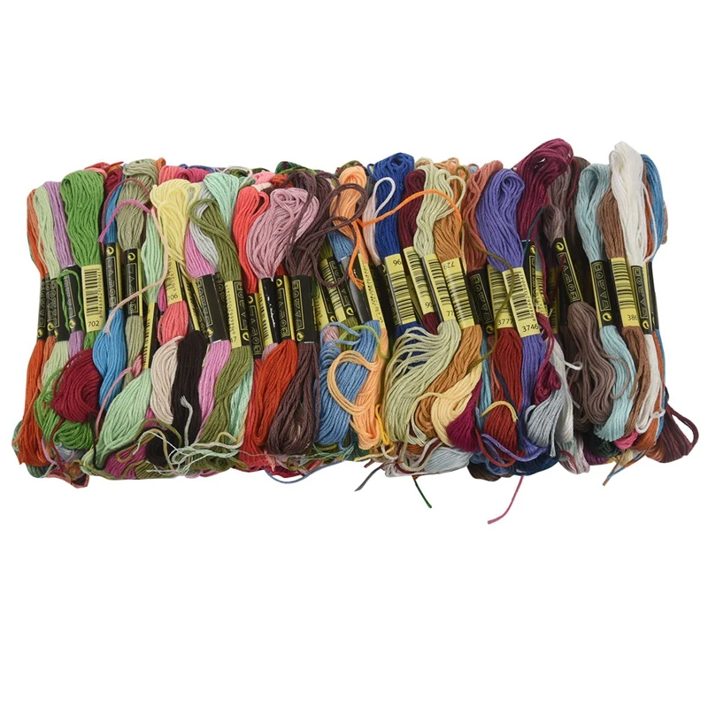 200 skeins of multicolored yarn for cross needle embroidery Crocheting | Дом и сад