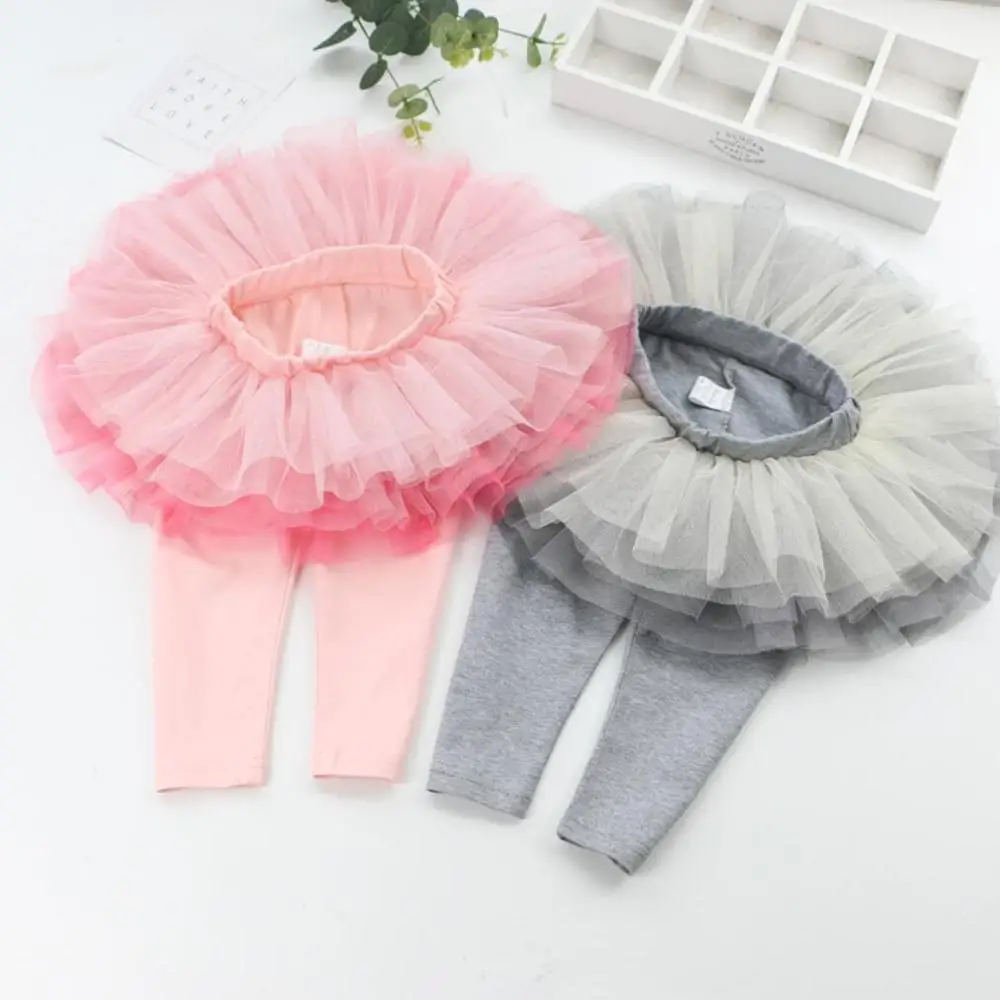 Summer Girl's Skirts Pants Gradient Ramp Cotton Leggings Toddler Baby Cute Princess Tutu Skirt South Korea Children Pantskirt