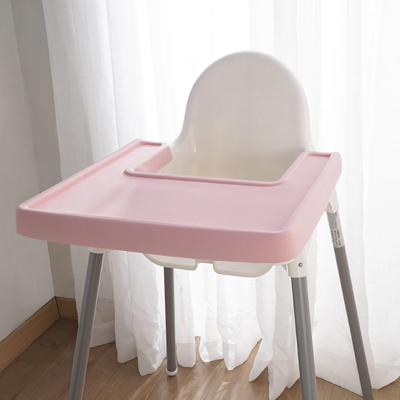 Kinder Hohe Stuhl Tischset All-inclusive Silikon Tisch Matte Baby Fütterung Zubehör Dicht Leicht Zu Reinigen BPA FREI