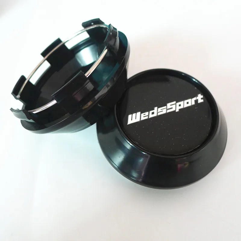 4pcs 68mm Car Wheel Hub Center Dust-proof Cap Cover 45mm Badge Emblem Sticker for WedsSport Spoon Sports car wheel hub covers