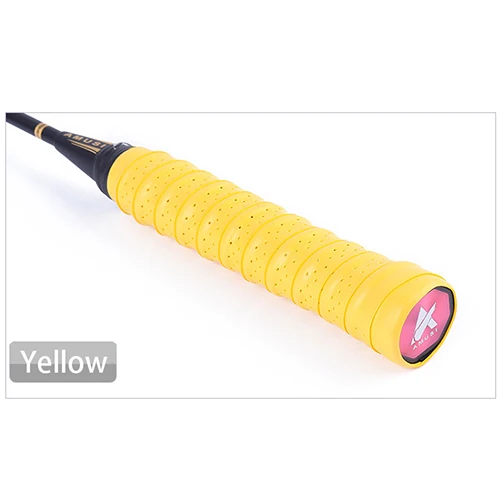 10 шт. противоскользящие накладные ракетки для теннисной рукоятки Sweatband Padel Shock Absorber Raquete ракетки для тенниса и бадминтона ленты аксессуары - Цвет: 10 PCS Yellow
