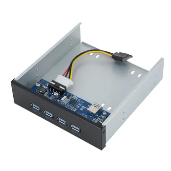 

5.25in USB 3.0 Front Panel Expansion Bay Card 1X Interface PCI Express PCI-E Ports Adapter