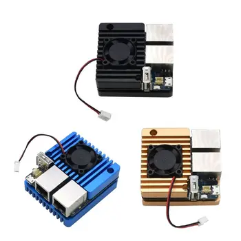 

Mini Router Dual Ethernet Ports 32G Flash Memory Built-in System Power Supply Module Board with Case for NanoPi R2S