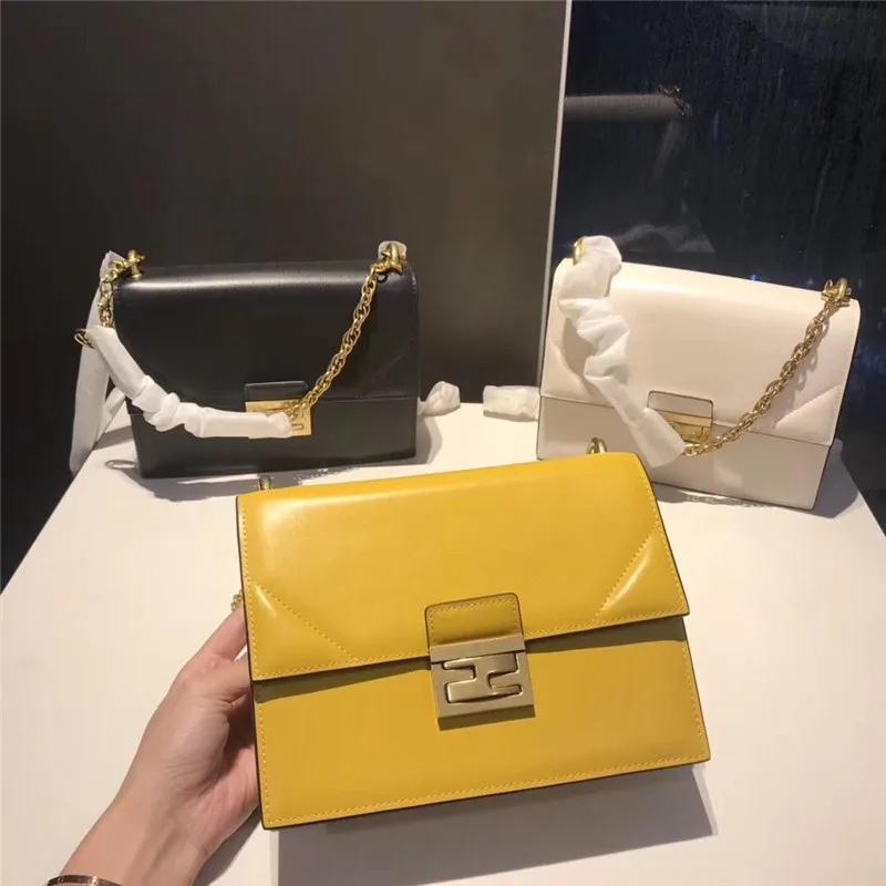 

High Grade Sense Western Style New Style CHIC Retro Genuine Leather Mini Chain Square Sling Bag Crossbody Bag Women's Versatile
