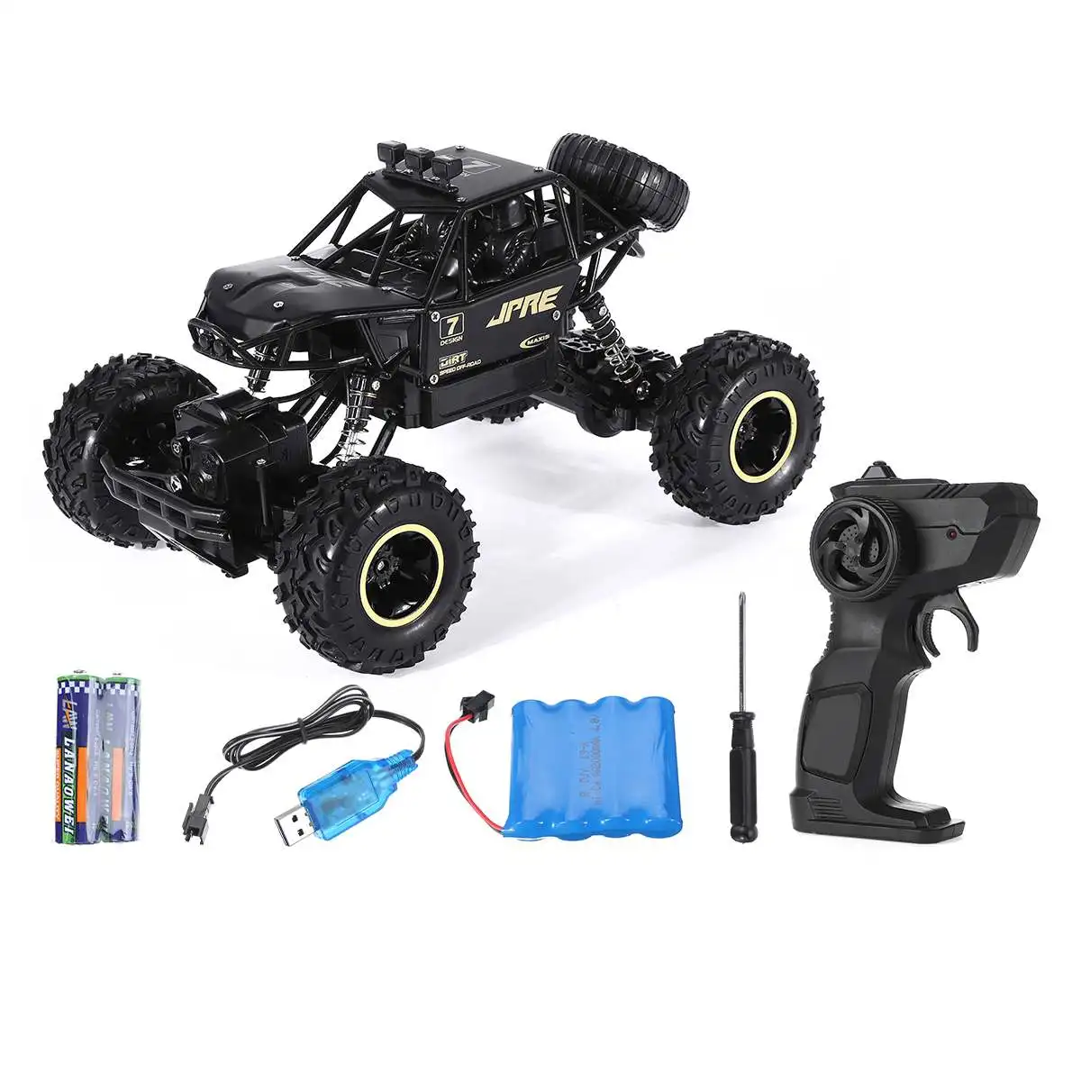 1:16 4WD RC машинки 28 см 2,4 Ghz Raido управление высокая скорость вождения внедорожный альпинистский пульт дистанционного управления модель грузовик игрушки для мальчиков - Цвет: Black