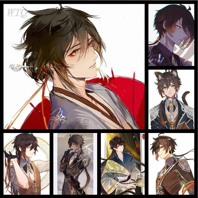 Genshin Impacto Jogo Cartaz Personagens Masculinos Zhong Li Anime Cartazes  Pintura Da Lona Parede Decoração Da Arte Parede Imagem Casa Decoração -  Pintura E Caligrafia - AliExpress