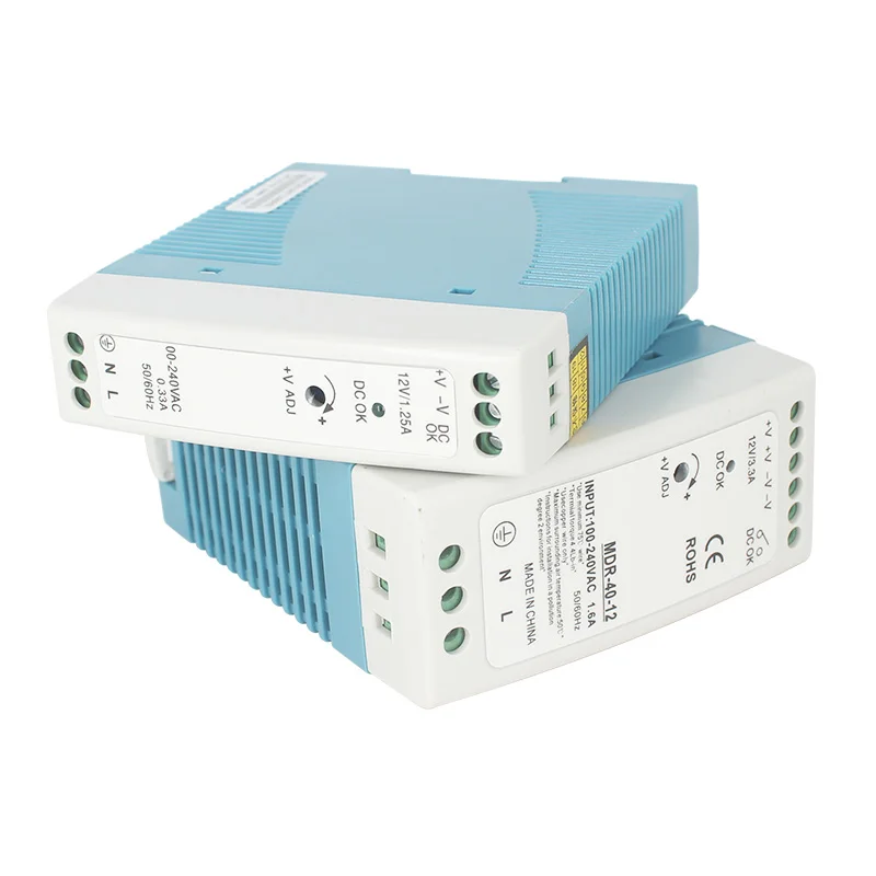 Переключатель питания на Din-рейку AC DC MDR 40 Вт 60 Выход драйвера 5 в 12 В 15 24 48