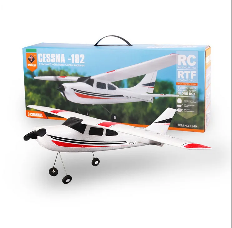 

Weili F949 Cessna Glider 2.4G Remote Control EPP Aviation Model Fixed-Wing Drop-resistant Foam Airplane