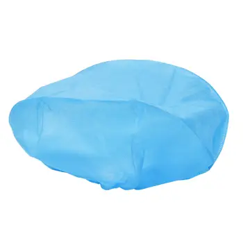 

100PCS Non-woven Disposable Shower Hat Pleated Anti Dust Hat Stretchable Workshop Dust-proof Breathable Blue