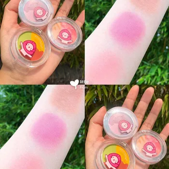 

HYNTOOR New 3 Color Blush Face Blusher Powder Rouge Makeup Cheeks Blusher Powder Minerals Palette Blusher Natural Long-lasting