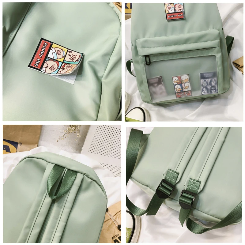 Милые прозрачные женские рюкзаки из ПВХ, школьные сумки, модные школьные рюкзаки для девочек-подростков, рюкзак Mochila