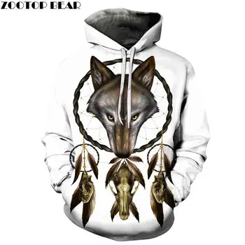 

Cage the Wolf by ALI Artist Print Men WOMEN Hoodies 3D Unisex Fall Sweatshrit Tracksuit Pullover Casual Streetwear ZOOTOP BEAR