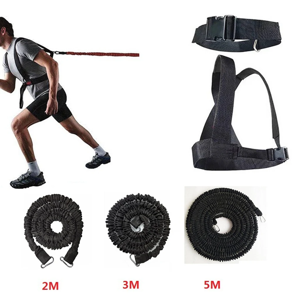 Fitness Exercise Weight Speed Resistance Sled Harness Pull Strap Belt Football