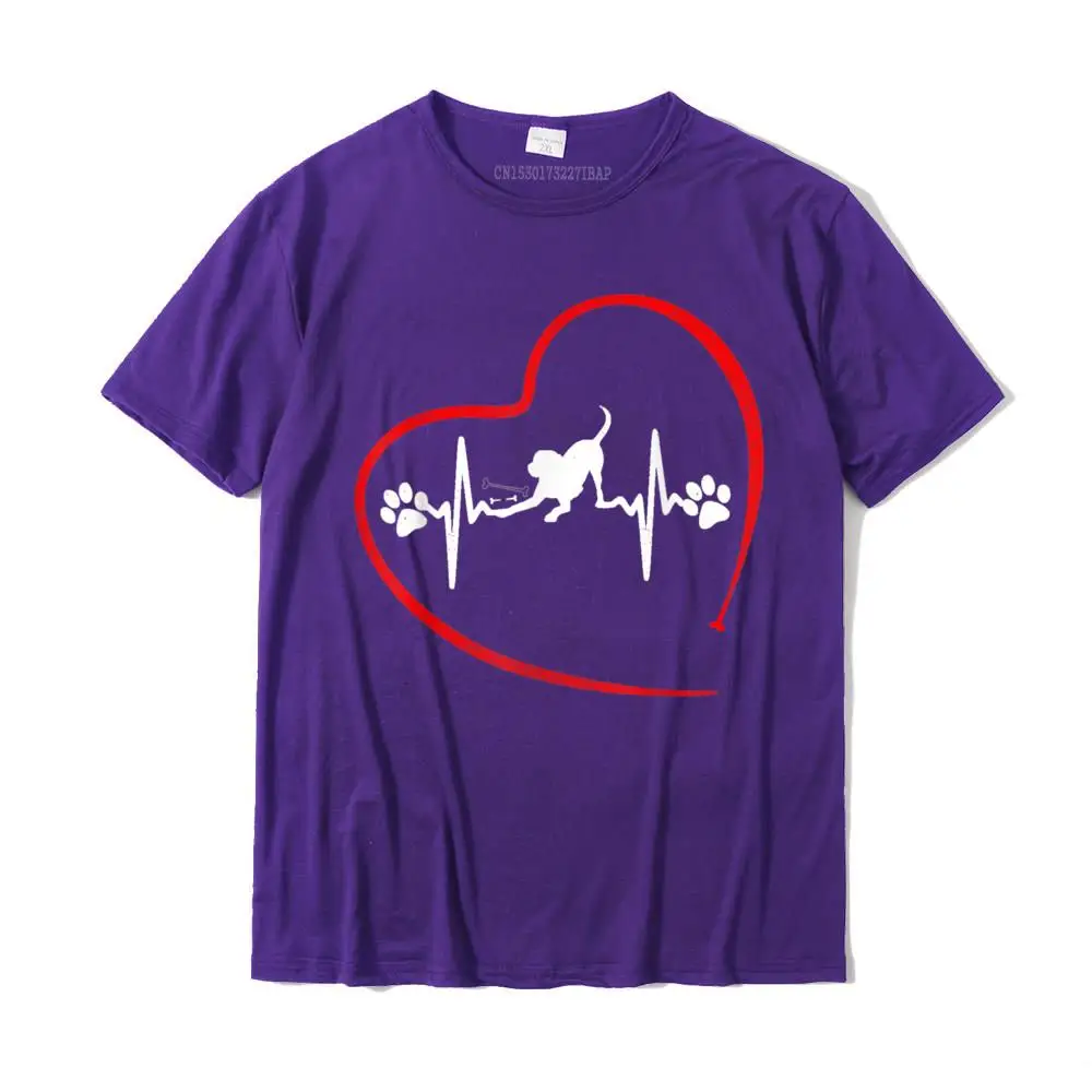 Graphic Youth T Shirt Crew Neck Short Sleeve 100% Cotton Customized Tops Tees Design Sweatshirts Drop Shipping Paw Print Labrador Heartbeat Veterinarian Vet Tech T-Shirt__MZ16391 purple