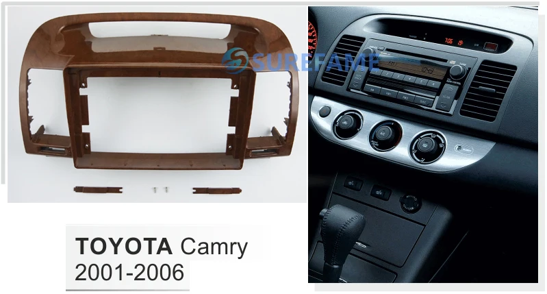 9 дюймов Автомобильная панель Радио панель для Toyota Camry 2000-2006 Facia Dash комплект установочный адаптер рамка консоль пластина Накладка крепление крышка