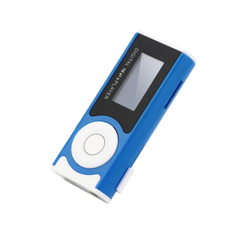 Синий OMESHIN Спорт MP3 плеер клип портативный с цифровым lcd FM радио рекордер шагомер MP3 музыка - Цвет: Синий