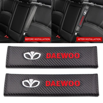 

2pcs car seat belt cushions seat shoulder strap cushion cover for Daewoo Espero Nexia Matiz Lanos Nubira Car accessories
