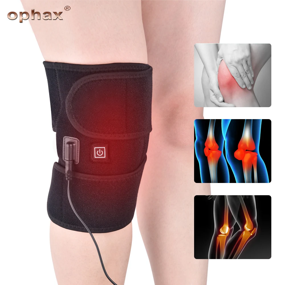 

OPHAX Arthritis Knee Support Brace Infrared Heating Therapy Kneepad For Relieve Knee Joint Pain Knee Rehabilitation Health Care