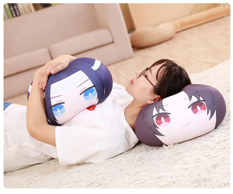 Mo Dao Zu Shi Humanoid кукла подушка Wei Wuxian LanWangji мультфильм фигура орнамент подушка для поддержки аниме вокруг