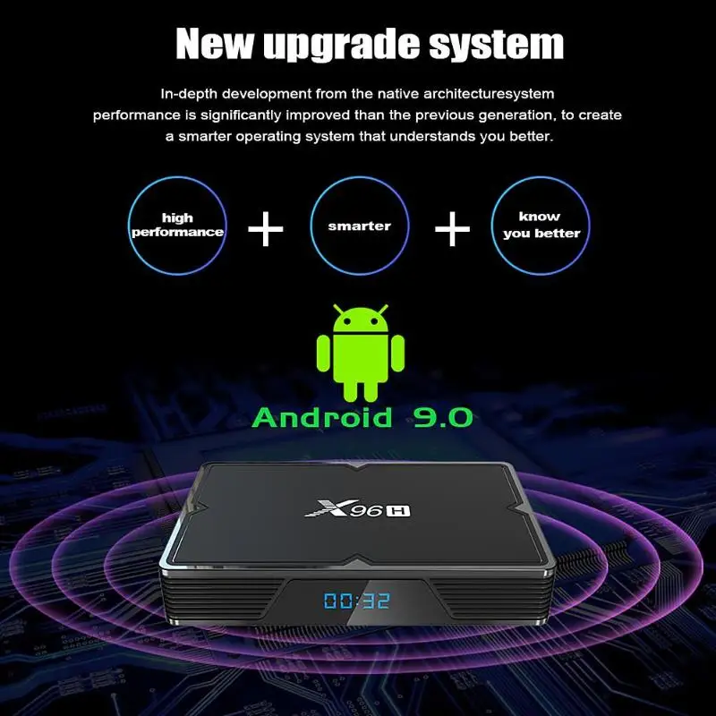 X96H Allwinner приставка H603 Android 9,0 ТВ приставка 4G и 64G простота вывода формат пикселя confilfeurable BT4.1 2,4G/5G WiFi 6K