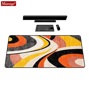 

Fashion Persian Rug Orange Mouse Pad XXL Gamer Desk Mat Large Keyboard Pad Gaming MousePad 90x40cm/80x30cm for Laptop Table Pads