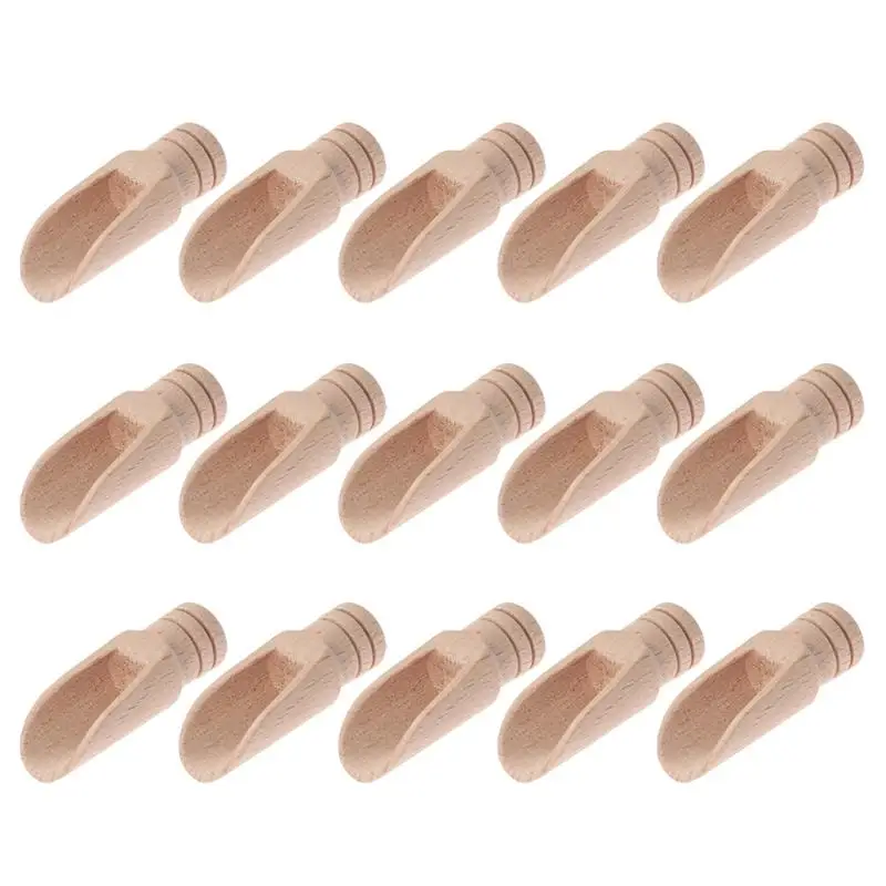 10/12/15/20pcs Tea Spoon Scoop Small Salt Shovels Mini Wooden Teaspoon Milk Powder Scoops Teaware Kitchen Accessories | Дом и сад