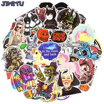 

200 PCS Cartoon Cool Stickers JDM Terror PVC Classic Sticker Pack on Laptop Motorcycle Suitcase Skateboard Helmet Adult Decals