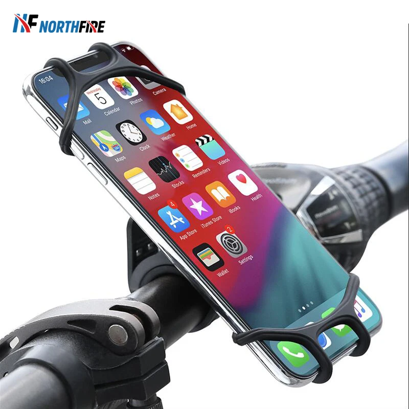 NORTHFIRE Bicycle Phone Holder For Samsung Note 10 9 S10 5G Universal Silicon Bike Handlebar Stand Clip Bracket | Мобильные телефоны
