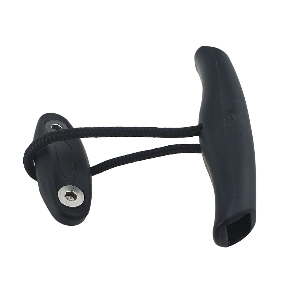 Plastic Canoe Carry Handle Pull Handle T-handle with Cord and Pad Eyes 100mm